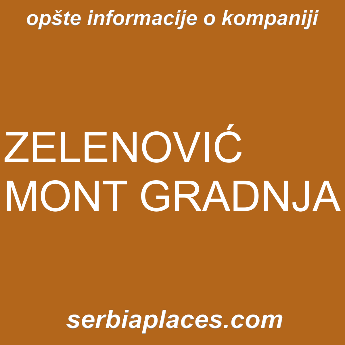 ZELENOVIĆ MONT GRADNJA