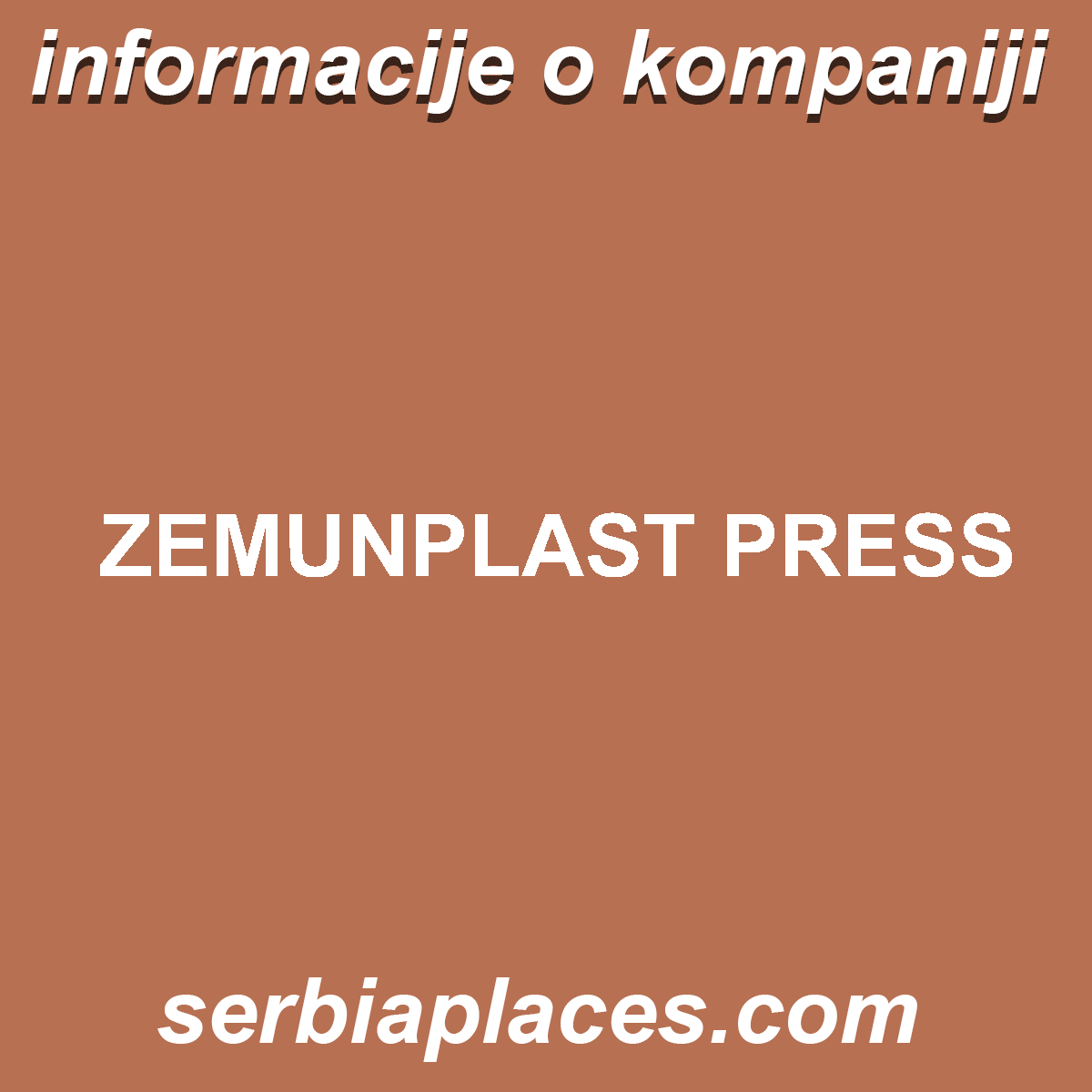 ZEMUNPLAST PRESS