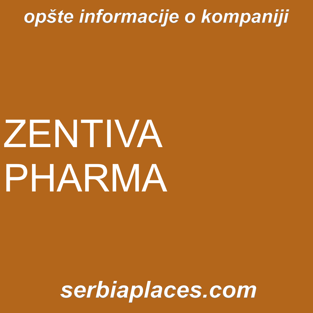 ZENTIVA PHARMA
