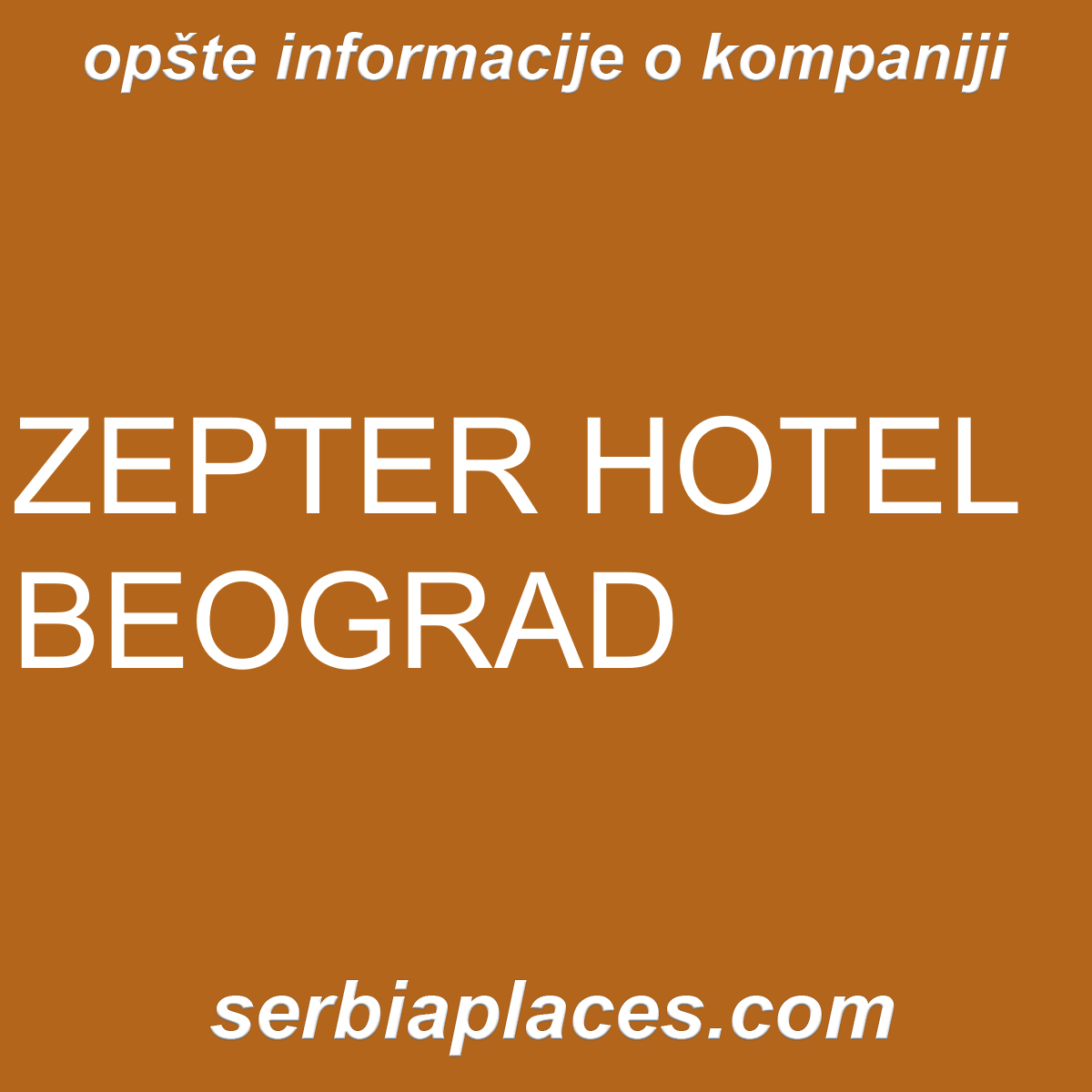 ZEPTER HOTEL BEOGRAD