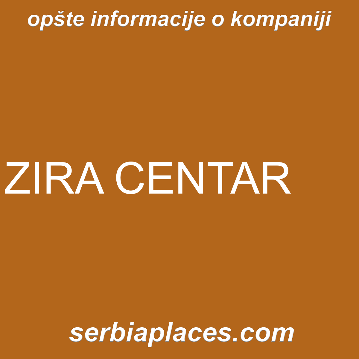 ZIRA CENTAR