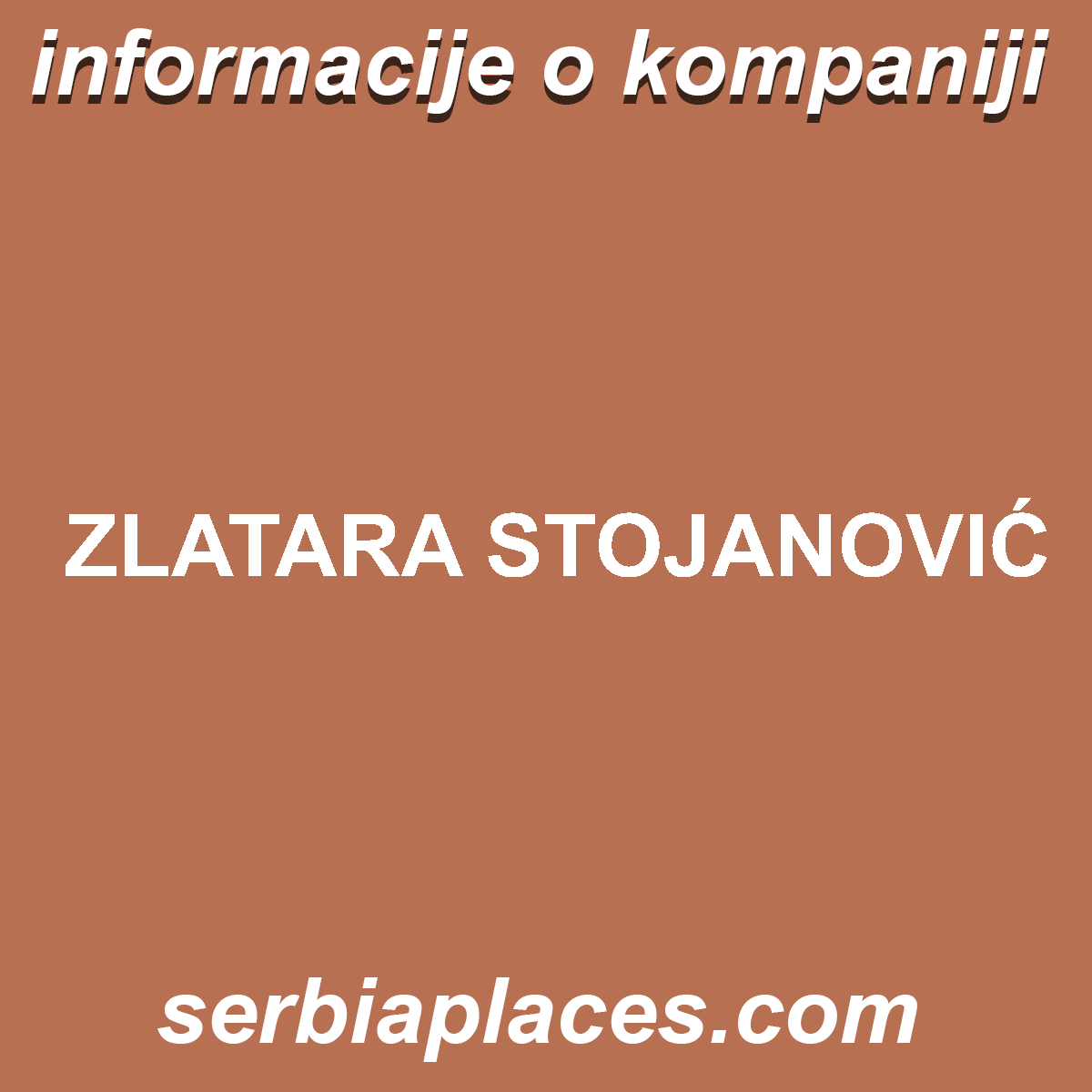 ZLATARA STOJANOVIĆ