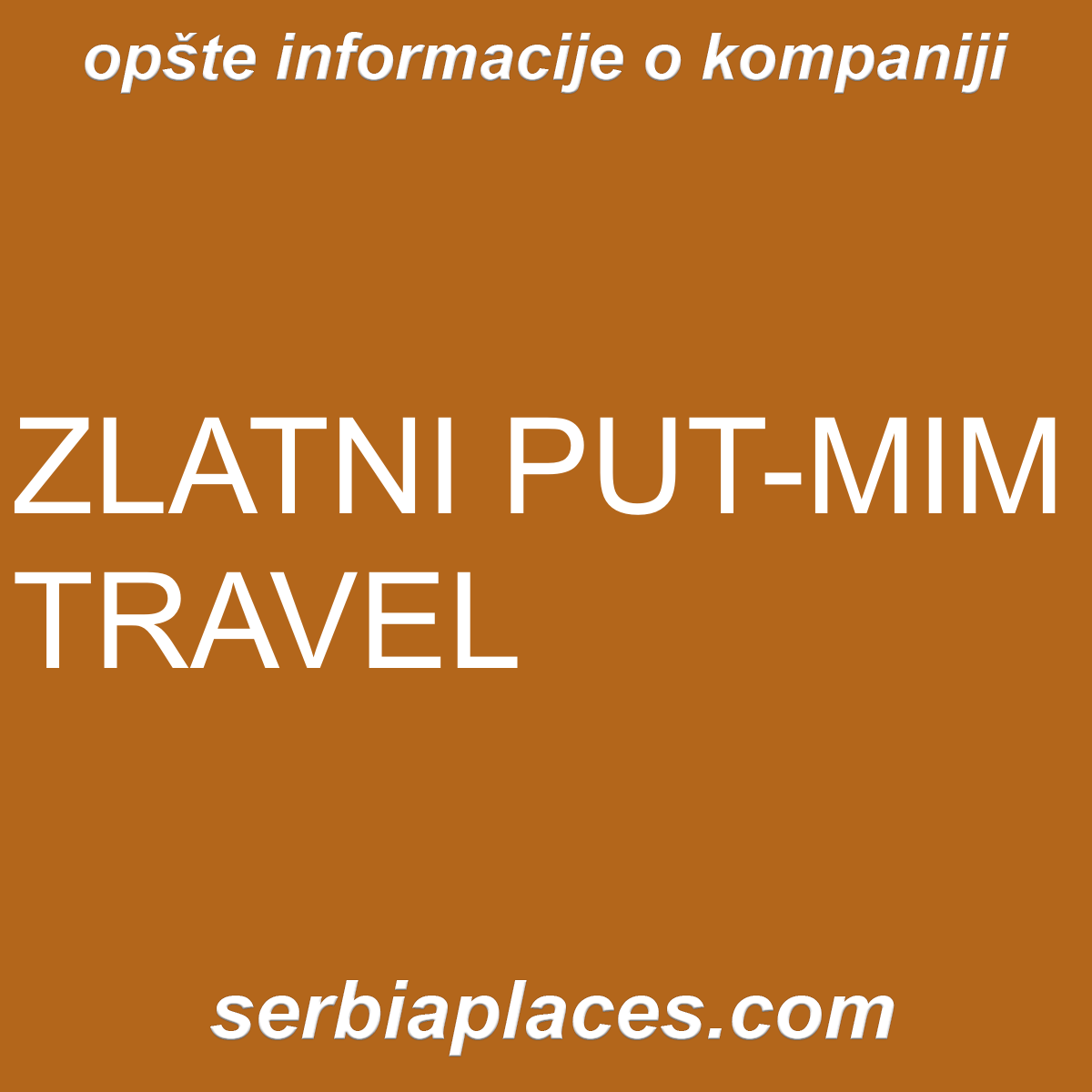 ZLATNI PUT-MIM TRAVEL