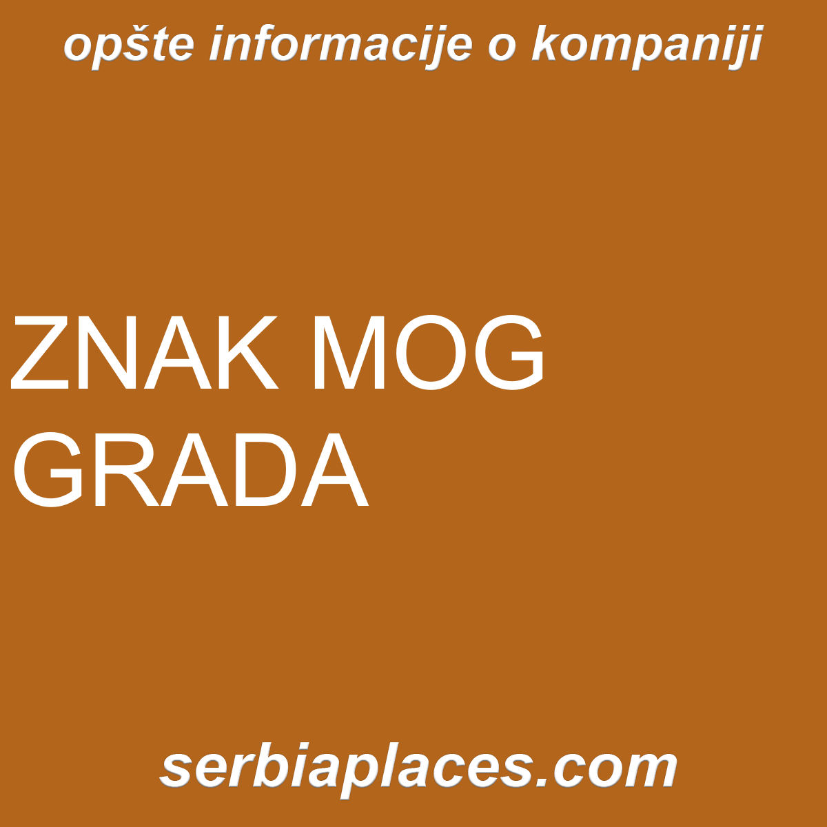 ZNAK MOG GRADA