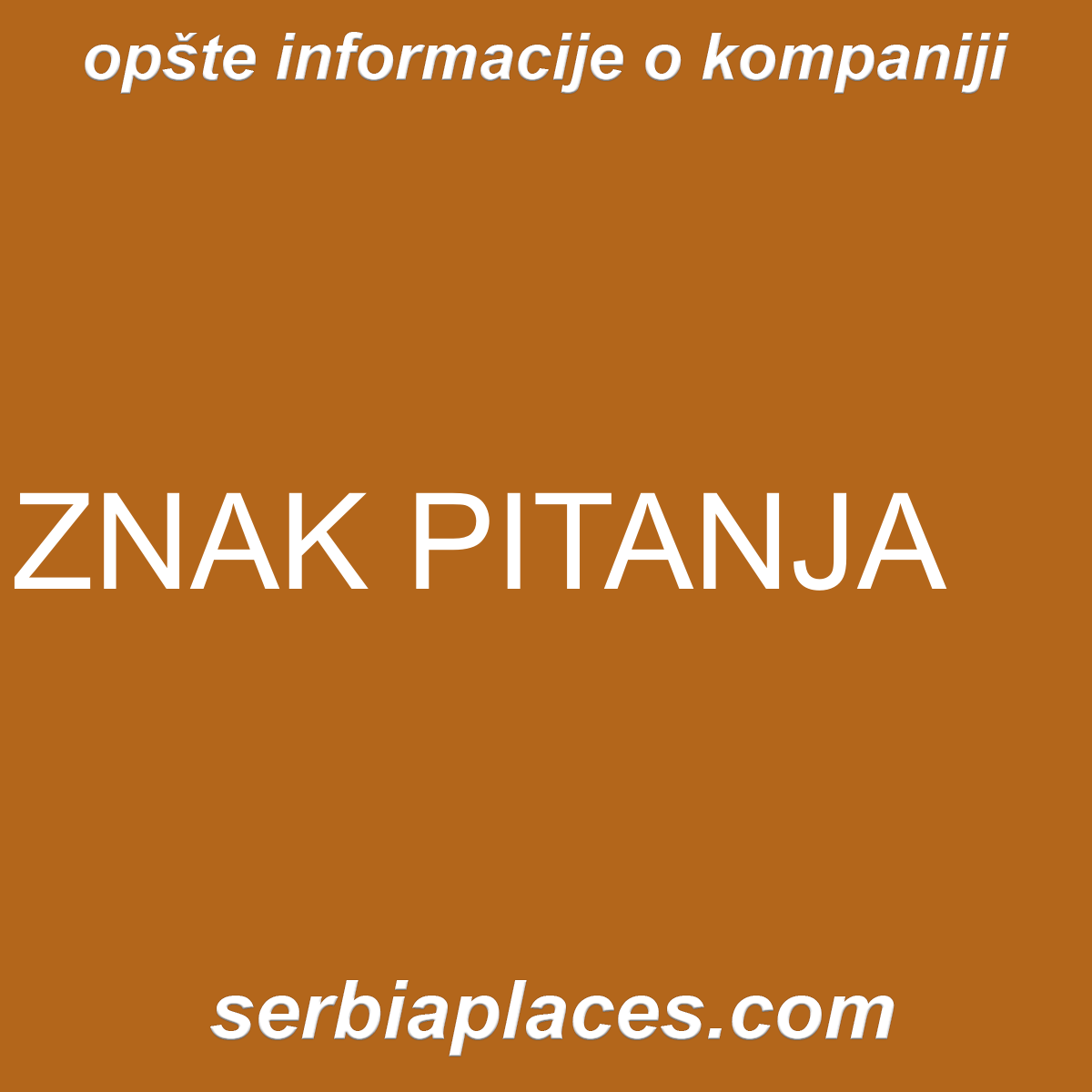 ZNAK PITANJA