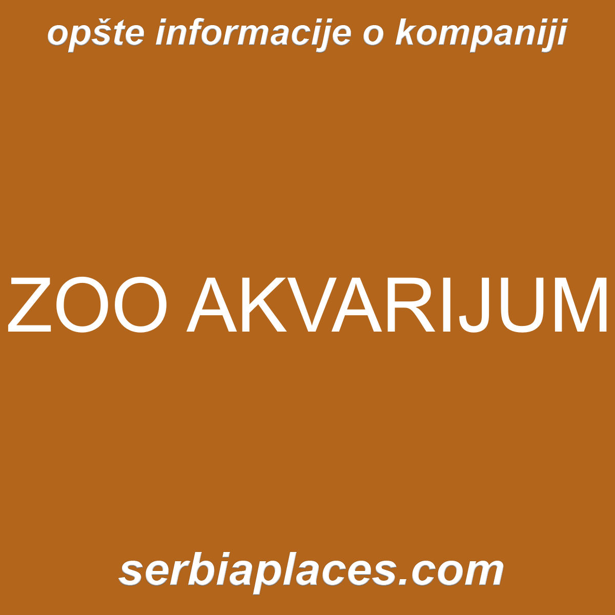 ZOO AKVARIJUM