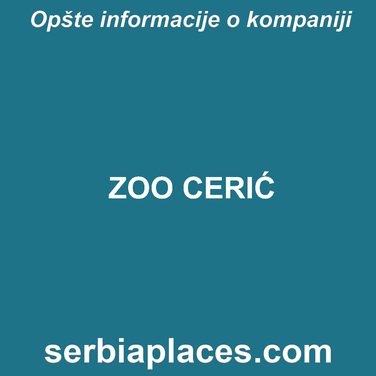 ZOO CERIĆ