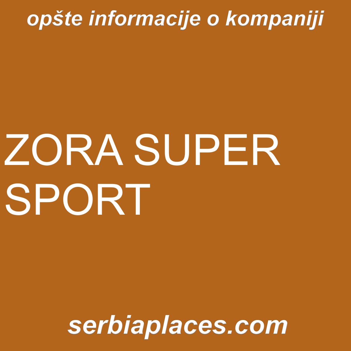 ZORA SUPER SPORT