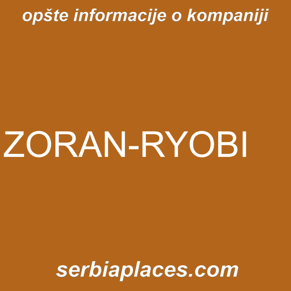 ZORAN-RYOBI