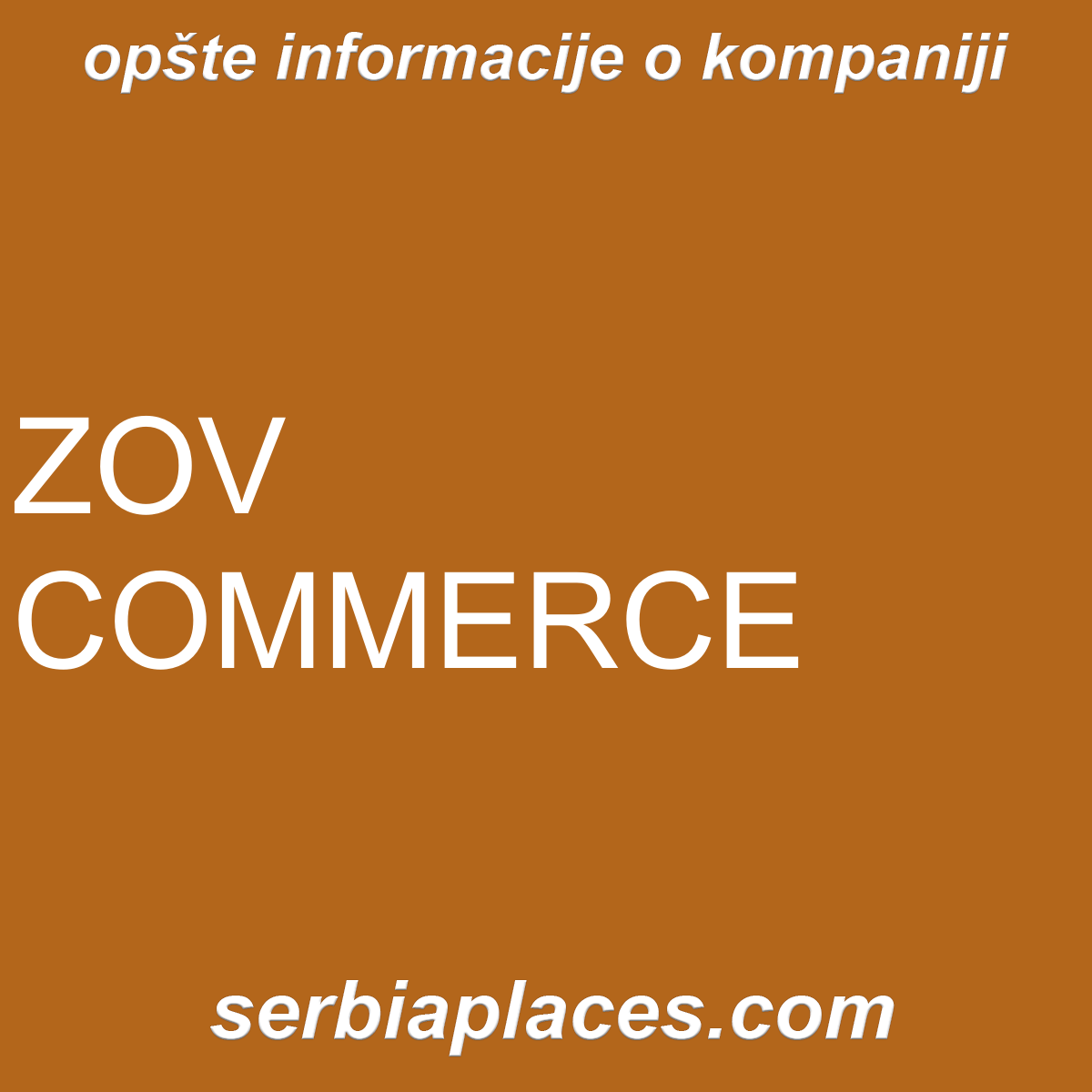 ZOV COMMERCE