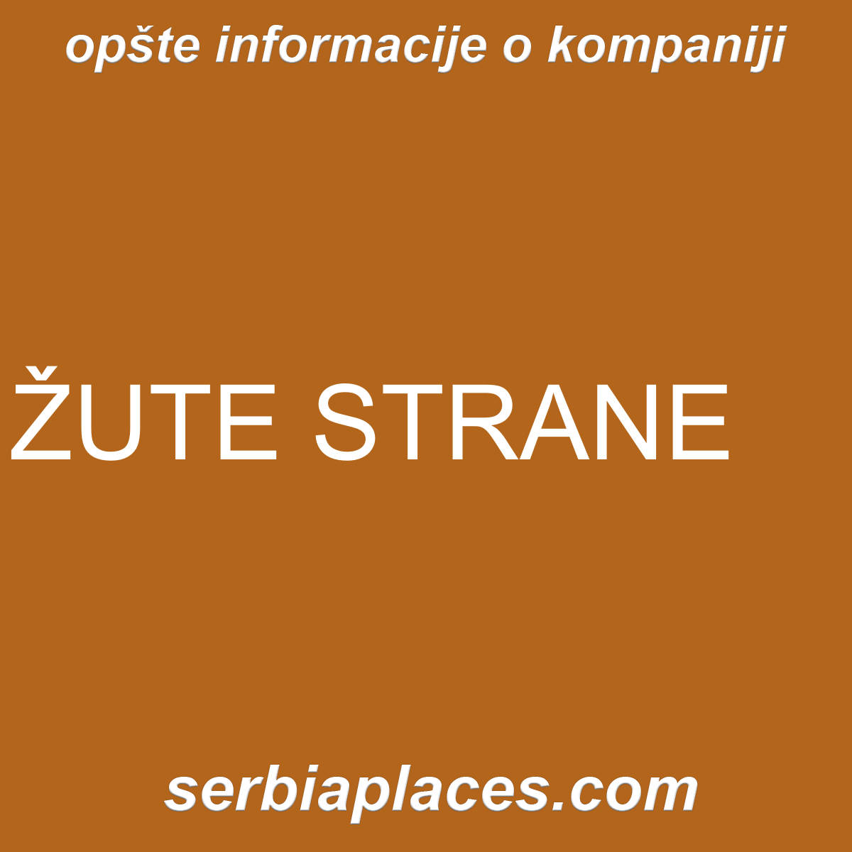 ŽUTE STRANE